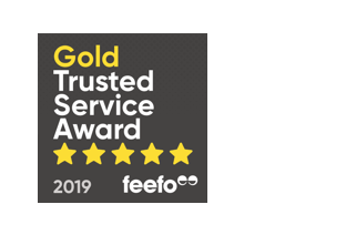 Feefo gold trusted service award 2019