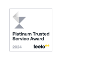 Feefo platinum trusted service award 2024