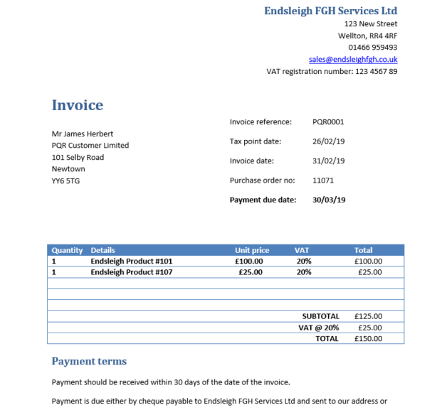 Invoice template what needs to be included in a business invoice