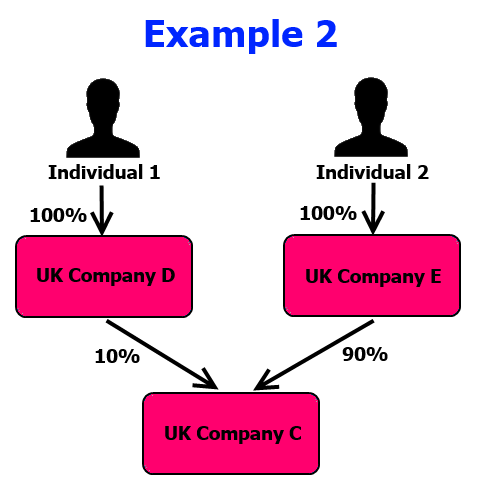 entity relevant legal rle example register criteria illustrates included companies five meet control need only