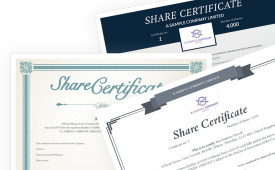 Share certificate template: what needs to be included