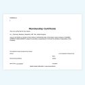 Online membership certificates