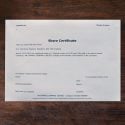 Printed share certificates