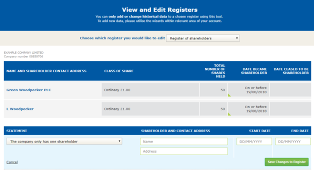 Register of members