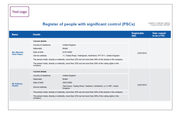 PSC register 2