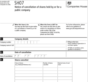 SH07 Form