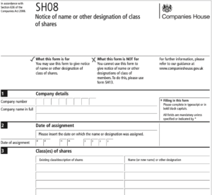 SH08 Form