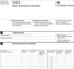 SH03 Form