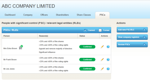 Companies House personal code icon
